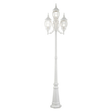 Livex Lighting 7711-13 - 4 Lt Textured White Outdoor Post Light