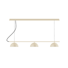 Montclair Light Works CHD431-16 - 3-Light Linear Axis Chandelier