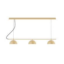 Montclair Light Works CHD431-17 - 3-Light Linear Axis Chandelier