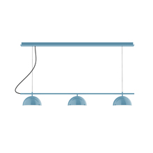 Montclair Light Works CHD431-54 - 3-Light Linear Axis Chandelier