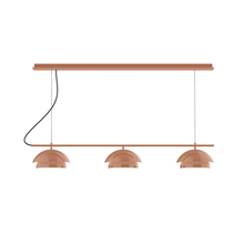 Montclair Light Works CHDX445-19 - 3-Light Linear Axis Chandelier
