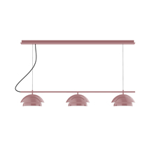 Montclair Light Works CHDX445-20 - 3-Light Linear Axis Chandelier