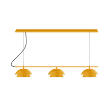 Montclair Light Works CHDX445-21 - 3-Light Linear Axis Chandelier