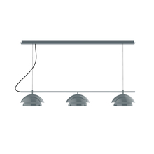 Montclair Light Works CHDX445-40 - 3-Light Linear Axis Chandelier