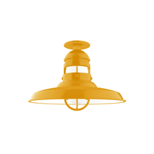 Montclair Light Works FMB070-21 - Liberty 14.5" Flush Mount Light in Bright Yellow