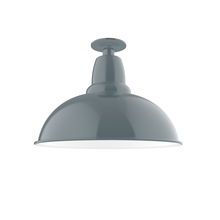 Montclair Light Works FMB108-40 - 16" Cafe Flush Mount Light in Slate Gray