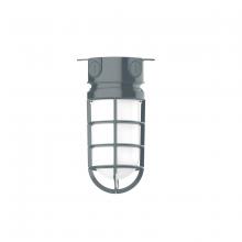 Montclair Light Works FMC050-40 - 5 1/2" Vaportite flush mount ceiling light, Slate Gray