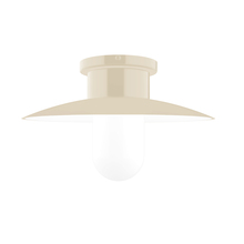 Montclair Light Works FMD042-16 - Gambler 12" Flush Mount, Cream