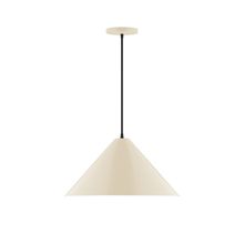Montclair Light Works PEB423-16 - 18" Pinnacle Pendant, Cream
