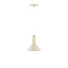 Montclair Light Works PEBX451-16 - 8" Chase Pendant, Cream