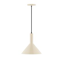 Montclair Light Works PEBX466-16 - 12" Chase Pendant, Cream