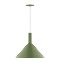 Montclair Light Works PEBX467-22-C25 - 18" Stack Cone Pendant