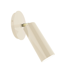 Montclair Light Works SCP440-16-91 - Martin Adjustable Wall Sconce, Cream with Brushed Brass Swivels