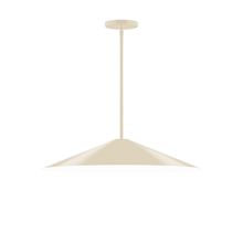 Montclair Light Works STG429-16 - 24" Vessel Stem Hung Pendant, Cream
