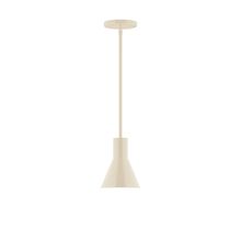 Montclair Light Works STG436-16 - 6" Flare Stem Hung Pendant, Cream