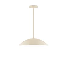Montclair Light Works STG438-16 - 16" Plateau Stem Hung Pendant, Cream