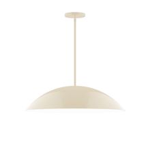 Montclair Light Works STG439-16 - 24" Plateau Stem Hung Pendant, Cream