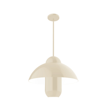Montclair Light Works STG501-16 - June Bug 18 inch Stem Hung Pendant, Cream