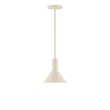 Montclair Light Works STGX451-16 - 8" Chase Stem Hung Pendant, Cream