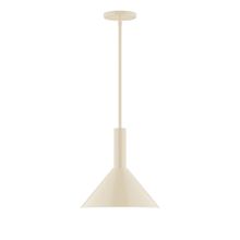 Montclair Light Works STGX466-16 - 12" Chase Stem Hung Pendant, Cream