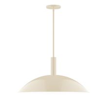 Montclair Light Works STGX477-16 - 24" Glow Stem Hung Pendant, Cream