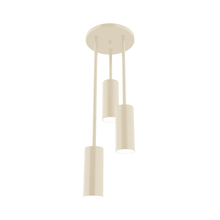 Montclair Light Works STH440-16 - Martin 3-Light Stem Hung Pendant, Cream