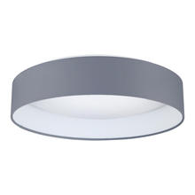 Eglo 93396A - 1 LT Integrated LED Ceiling Light w/ White Finish, White Diffuser & Charcoal Grey Shade