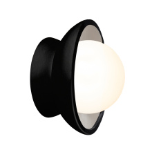 Justice Design Group CER-3035-BKMT - Mini Coupe Wall Sconce