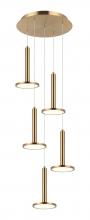 Matteo Lighting C37705AG - Extraterrestrial Aged Gold Brass Pendant