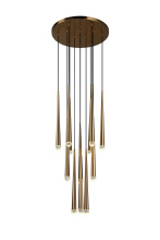 Matteo Lighting C62712AG - Renaie Aged Gold Brass Pendant
