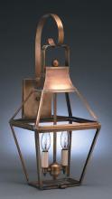Northeast Lantern 2237-AC-LT2-CLR - Bracket Wall Antique Copper 2 Candelabra Sockets  Clear Glass