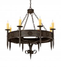 Meyda White 218662 - 42" Wide Calandra 8 Light Chandelier